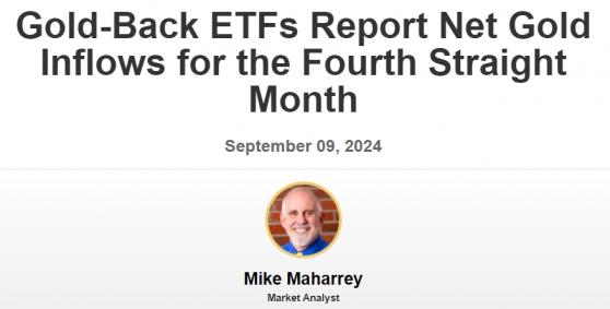 分析師：黃金ETF連續第四個月增加黃金凈持有量，可能會推高總體需求