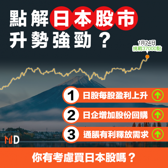 【日本股市】點解日本股市升勢強勁？