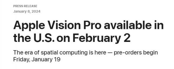 港股概念追蹤 | 定價2.5萬！蘋果Vision Pro將於2月2日上市 空間計算時代已至(附概念股)