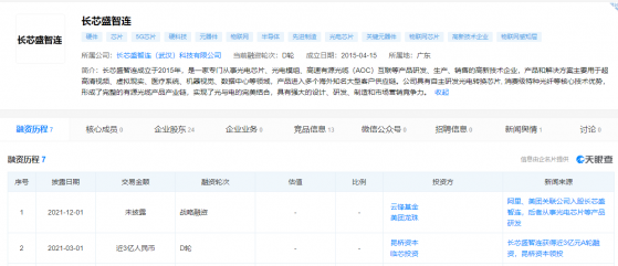 阿裏(09988)、美團(03690)關聯公司入股長芯盛智連 後者從事光電芯片等産品研發