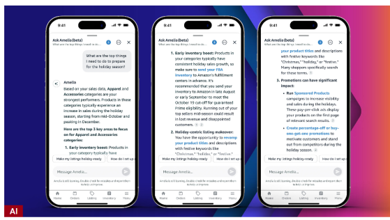 亞馬遜(AMZN.US)生成式AI版圖再擴張! 重磅推出電商AI助手Amelia