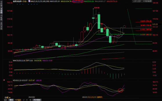 3月22日美原油交易策略：多頭反撲兇猛，關注116上方阻力